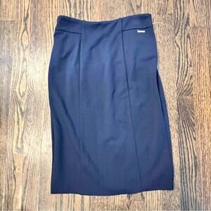 NWT T Tahari Navy Pencil Skirt Size XS Office Work
